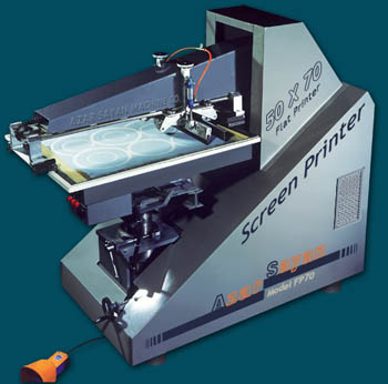 Flat screen printing machine